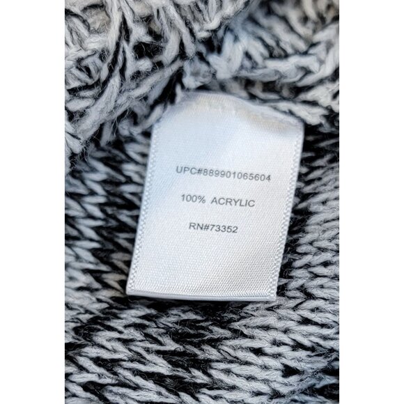 Sweater Its Our Time Black & Cream Knit Long Sleeve Womens Medium New - Picture 5 of 9